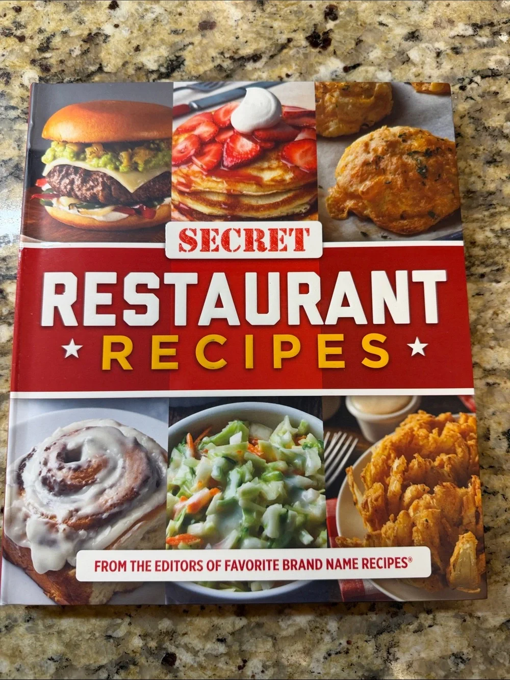 Secret Restaurant Recipes Cookbook - Red Cover